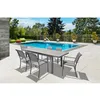 Image de Lot salon de jardin avec table FRAISE + 6 fauteuils MANGUE + Housse