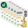 Image de GOOD GOÛT - Les Carrés Banane - Biscuits Pour Bébé - Dès 8 Mois - Sans Gluten - Sans Sucres Ajoutés* - Sachets Refermables - 7x50g