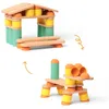Image de OPPI - STIX - Jeu éducatif en Bois et Silicone - Jeu d'éveil - Motricité - Jeu de Construction - 2-12 Ans - avec livret d'instructions - 50 Cartes à télécharger - 60 Pièces