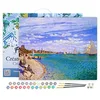 Image de Figured'Art Peinture par Numéro Adulte avec Cadre Régates à Sainte-Adresse - Monet - Activité Manuelle Kit de Loisir Créatif DIY Numéro d'Art Complet - 40x50cm toile tendue sur châssis