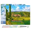 Image de Figured'Art Peinture par Numéro Adulte avec Cadre Paysage aux Pâtis - Camille Pissarro - Activité Manuelle Kit de Loisir Créatif DIY Numéro d'Art Complet - 40x50cm toile tendue sur châssis