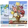 Image de Figured'Art Peinture par Numéro Adulte avec Cadre Bouquet de Fleurs - Ambrosius Bosschaert - Activité Manuelle Kit de Loisir Créatif DIY Numéro d'Art Complet - 40x50cm toile tendue sur châssis