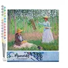 Image de Figured'Art Peinture par Numéro Adulte Dans les bois de Giverny - Monet - Activité Manuelle Kit de Loisir Créatif DIY Numéro d'Art Complet - 40x50cm sans châssis en bois