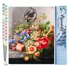 Image de Figured'Art Peinture par Numéro Adulte Fleurs et Fruits - Herman Henstenburgh - Activité Manuelle Kit de Loisir Créatif DIY Numéro d'Art Complet - 40x50cm sans châssis en bois