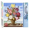 Image de Figured'Art Peinture par Numéro Adulte Bouquet de Fleurs - Ambrosius Bosschaert - Activité Manuelle Kit de Loisir Créatif DIY Numéro d'Art Complet - 40x50cm sans châssis en bois