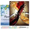 Image de Figured'Art Peinture par Numéro Adulte avec Cadre Mélanges de Vins - Activité Manuelle Kit de Loisir Créatif DIY Numéro d'Art Complet - 40x50cm toile tendue sur châssis