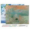 Image de Figured'Art Peinture par Numéro Adulte avec Cadre Monet Impression Soleil Levant - Activité Manuelle Kit de Loisir Créatif DIY Numéro d'Art Complet - 40x50cm toile tendue sur châssis