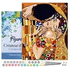 Image de Figured'Art Peinture par Numéro Adulte avec Cadre Tendre Baiser - Activité Manuelle Kit de Loisir Créatif DIY Numéro d'Art Complet - 40x50cm toile tendue sur châssis