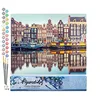 Image de Figured'Art Peinture par Numéro Adulte Amsterdam - Activité Manuelle Kit de Loisir Créatif DIY Numéro d'Art Complet - 40x50cm sans châssis en bois