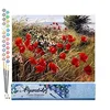 Image de Figured'Art Peinture par Numéro Adulte Fleurs champêtres - Activité Manuelle Kit de Loisir Créatif DIY Numéro d'Art Complet - 40x50cm sans châssis en bois