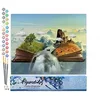 Image de Figured'Art Peinture par Numéro Adulte Livre paysage - Activité Manuelle Kit de Loisir Créatif DIY Numéro d'Art Complet - 40x50cm sans châssis en bois