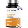 Image de NOVOMA Formule Soleil, Activateur et Accélérateur de Bronzage, 7 Actifs Naturels dont Bêta-Carotène, Bardane et Cuivre, Préparation et Protection de la Peau, 60 Gélules, Fabriqué en France