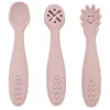 Image de Set de 3 cuillères d'apprentissage en silicone Rose