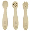 Image de Set de 3 cuillères d'apprentissage en silicone Sable