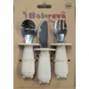 Image de Set de 3 couverts inox avec colerette de protection Sable