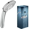 Image de Ideal Standard   Douchette multifonction Idealrain, pommeau de douche à économie d'eau avec 3 modes de jet (pluie, averse et massage), buses EasyClean, Ø 10 cm, chromé