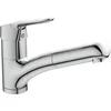 Image de Ideal Standard BC143AA Ceraflex Mitigeur cuisine monocommande à poser sur évier, douchette orientable et amovible Chromé