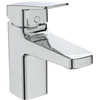 Image de Ideal Standard Ceraplan Mitigeur Lavabo pour Salle de bain Chrome Blue Start Sans Vidage Hauteur 15 cm Hauteur sous bec 7,5 cm Certifié NF BD211AA