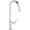 Image de Ideal Standard   Gusto Mitigeur de cuisine, Bec carré en C, avec la cartouche FirmaFlow, bec pivotant à 360°, facile à installer avec la fixation EasyFix+, Chrome