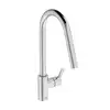 Image de Ideal Standard Gusto Mitigeur de cuisine pivotant, avec douchette extractible, BD414AA,