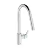 Image de Ideal Standard Gusto Mitigeur de cuisine pivotant, avec douchette extractible, BD415AA,