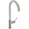 Image de Ideal Standard   Gusto Mitigeur de cuisine, Bec carré en C, avec la cartouche FirmaFlow, bec pivotant à 360°, facile à installer avec la fixation EasyFix+, Silver Storm
