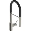 Image de Ideal Standard   Gusto Mitigeur de cuisine, Semi Pro, avec vaporisateur extractible et d'un double spray, bec pivotant à 360°, 6,1 l/min, facile à installer avec la fixation EasyFix+, Silver Storm