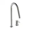 Image de Ideal Standard Gusto Mitigeur de cuisine pivotant, avec douchette extractible, BD424GN,