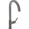 Image de Ideal Standard   Gusto Mitigeur de cuisine, Bec carré en C, avec la cartouche FirmaFlow, bec pivotant à 360°, facile à installer avec la fixation EasyFix+, Magnetic Grey