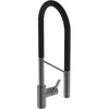 Image de Ideal Standard   Gusto Mitigeur de cuisine, Semi Pro, avec vaporisateur extractible et d'un double spray, bec pivotant à 360°, 6,3 l/min, facile à installer avec la fixation EasyFix+, Magnetic Grey