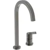 Image de Ideal Standard   Gusto Mitigeur de cuisine à deux trous, Bec carré en C, avec la cartouche FirmaFlow, bec pivotant à 360°, Raccord vissé par le bas, Magnetic Grey