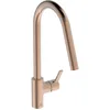 Image de Ideal Standard   Gusto Mitigeur de cuisine, Bec rond en C, avec vaporisateur extractible, bec pivotant à 360°, facile à installer avec la fixation EasyFix+, Sunset Rose
