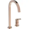 Image de Ideal Standard   Gusto Mitigeur de cuisine à deux trous, Bec carré en C, avec la cartouche FirmaFlow, bec pivotant à 360°, Raccord vissé par le bas, Sunset Rose