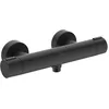 Image de Ideal Standard Ceratherm Alu+ Mitigeur douche apparent, Fabriqué à partir de 100% d'aluminium recyclé, économise l'eau et l'énergie, fonction thermostatique   Noir Mat (292x105x72 mm)