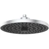 Image de Ideal Standard Idealrain Alu+ Douche de tête, avec deux types de jet sélectionnables par rotation, douchette à effet pluie économe en eau avec buses EasyClean   Argent (260x91x260 mm)