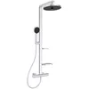 Image de Ideal Standard Ceratherm Alu+ Colonne de douche, Fabriqué à partir de 100% d'aluminium recyclé, douchette à économie d'eau avec différents types de jets   Argent (356x501x1113 mm)