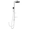 Image de Ideal Standard Ceratwist Alu+ Colonne de douche, Fabriquée à partir d'aluminium recyclé à 100%, douchette à économie d'eau avec différents types de jets   Argent (338x501x1104 mm)
