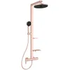 Image de Ideal Standard Ceraflow Alu+ Colonne de douche, Fabriqué à partir de 100% d'aluminium recyclé, douchette à économie d'eau avec différents types de jets   Rosé (356x501x1113 mm)