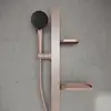 Image de Ideal Standard Alu+ Set de douche avec barre et tablette, 2 jets, BD586RO,