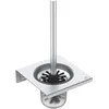 Image de Ideal Standard Alu+ Brosse WC, Fabriqué à partir de 100% d'aluminium recyclé, récipient Amovible pour faciliter Le Nettoyage, Fixation dissimulée   Argent (160x170x347 mm)