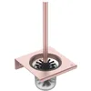 Image de Ideal Standard Alu+ Brosse WC, Fabriqué à partir de 100% d'aluminium recyclé, récipient Amovible pour faciliter Le Nettoyage, Fixation dissimulée   Rosé (160x170x347 mm)