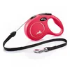 Image de flexi® Classic S | Laisse rétractable à cordon de 8 m pour chiens jusqu'à 12 kg | Rouge | laisse à enrouleur pour chien | Poids : 230 g | Dimensions : 10,3 x 16,8 cm