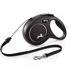 Image de flexi® Classic M | Laisse rétractable à cordon de 8 m pour chiens jusqu'à 20 kg | Noir | laisse à enrouleur pour chien | Poids : 350 g | Dimensions : 12,2 x 19,5 cm