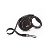 Image de flexi® Classic XS | Laisse rétractable à sangle de 3 m pour petits chiens jusqu'à 12 kg | Format de poche | poignée à 3 doigts | Noir | Laisse à enrouleur | Poids : 110 g | Dimensions : 8,2 x 13 cm