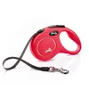 Image de flexi® Classic S | Laisse rétractable à sangle de 5 m pour petits chiens jusqu'à 15 kg | Rouge | laisse à enrouleur pour chien | Poids : 200 g | Dimensions : 10 x 16,5 cm