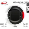 Image de Flexi système d'éclairage LED - noir - taille S