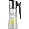 Image de WMF Close-Up Bouchon en Verre Cromargan Basic Carafe à décanter Noir Hauteur 31 cm 1,5 l