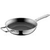 Image de WMF Profi Resist Poêle wok 28 cm, Induction + four, Acier inoxydable poli, Revêtement antiadhésif PermaDur, Structure de protection anti-rayures 1756486411