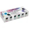 Image de KREUL 73610 - Magic Marble Metallic 6er-Set 20 ml Peinture marbrée Pour des effets marbrés par trempage sur bois, verre, etc.