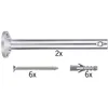 Image de Accessoires de câble, inverseur/Abhäng-., 1 paire chrome mat 165mm 178,06